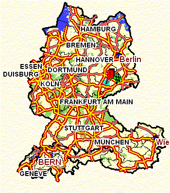 �bersicht Kraasa in Deutschland